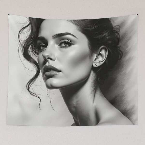 Item preview, Shadow and Light - Editorial Monochrome Portrait Art designed and sold by nhk999.