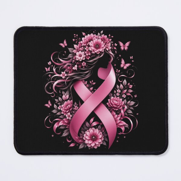 Item preview, Pink Ribbon Floral Hope and Strength designed and sold by CanvasRebel.