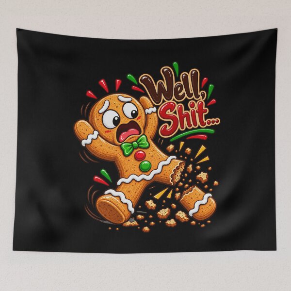 Item preview, Broken Gingerbread Man Well Snap Funny Sarcastic Christmas Holiday designed and sold by gritgraphas.