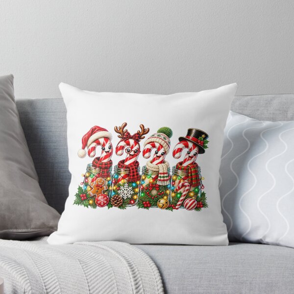 Item preview, Cute Christmas Candy Canes In Mason Jars Graphic designed and sold by CozyCubs-Art.