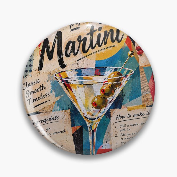 Item preview, How to make a Martini Cocktail Painting designed and sold by GalleryKauffeld.