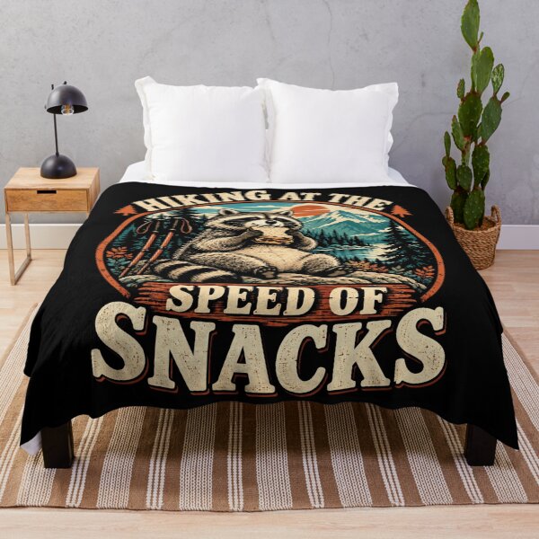 Item preview, Hiking At The Speed Of Snacks Raccoon Hiker Outdoor Adventure Funny designed and sold by FolkGraphics.