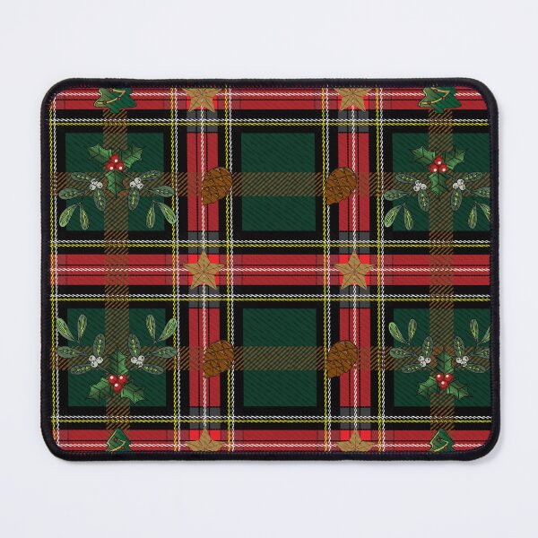 Item preview, Christmas Tartan Plaid Pattern With Holly Berries designed and sold by Jeffrey-Jeffrey.