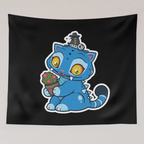 Item preview, Blue Tiger Play With Pot designed and sold by Patriciabom95.
