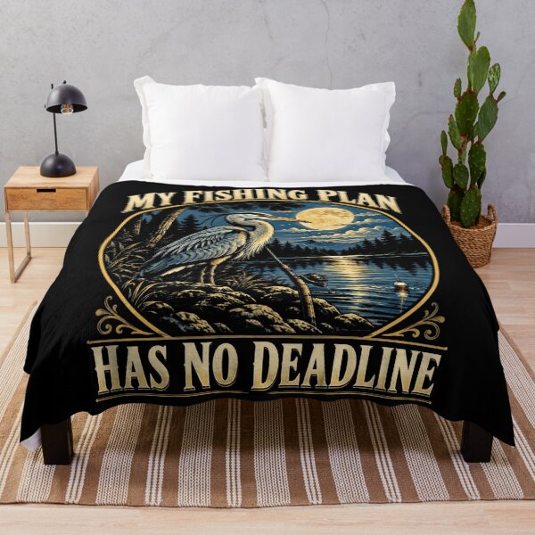Item preview, My Fishing Plan Has No Deadline Fisherman Angler Hobby designed and sold by FolkGraphics.
