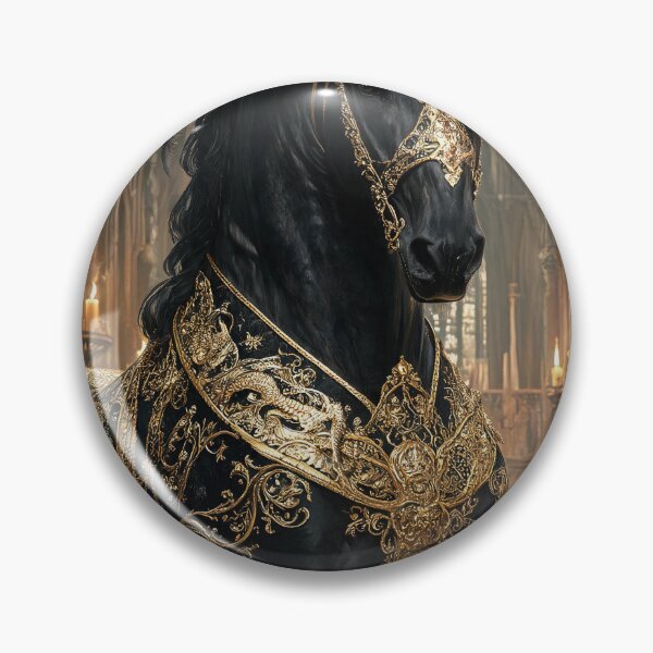 Item preview, Black Horse Gold Crown Ruby Cathedral designed and sold by KAMOCHI Art.