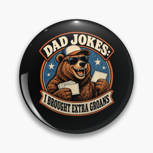 Item preview, Dad Jokes: I Brought Extra Groans Funny Father Humor Papa Gift designed and sold by FolkGraphics.