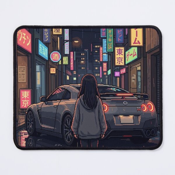 Item preview, Retro Pixel GTR R35 Neo Tokyo Neon Night designed and sold by blairvina9028.