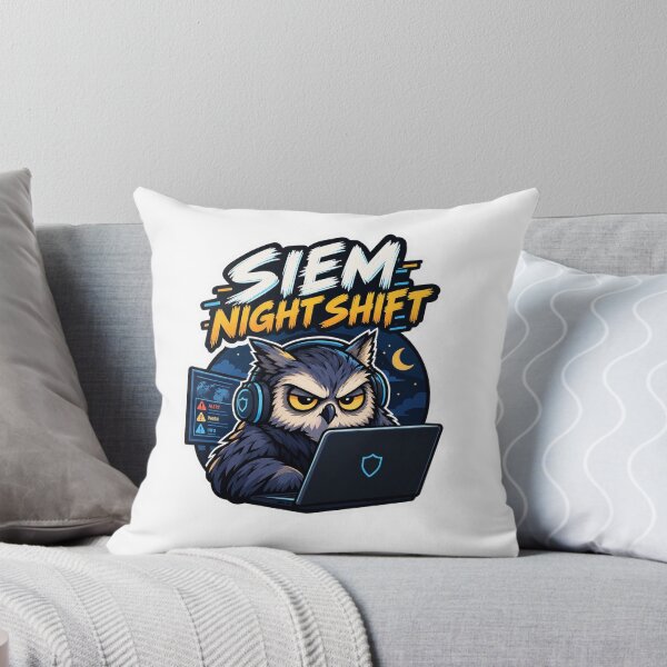 Item preview, SIEM Night Shift Owl – Funny SOC Analyst Cybersecurity Art designed and sold by The Silly Grumpy Society.