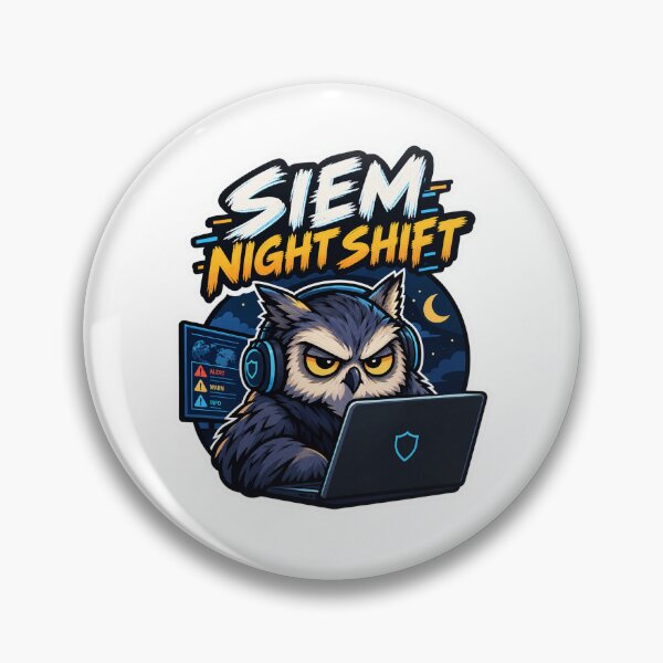 Item preview, SIEM Night Shift Owl – Funny SOC Analyst Cybersecurity Art designed and sold by The Silly Grumpy Society.