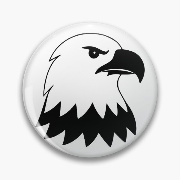 Item preview, Monochrome Patriotic Eagle Head – Bold Freedom Symbol designed and sold by crackerflake.