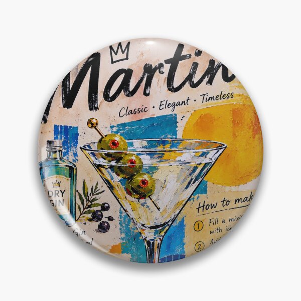 Item preview, How to make a Martini Cocktail Painting designed and sold by GalleryKauffeld.