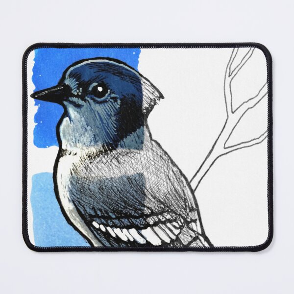 Item preview, Blue Jay - ACEO Pen & Ink Illustration designed and sold by mathiesmemos.