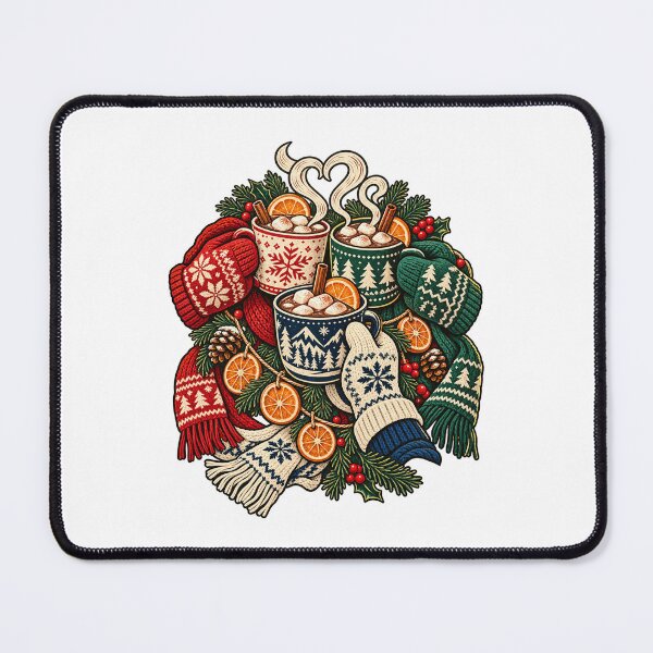 Item preview, Friendsmas Cocoa Mittens Holiday Gathering Art designed and sold by TeNovaStudio.