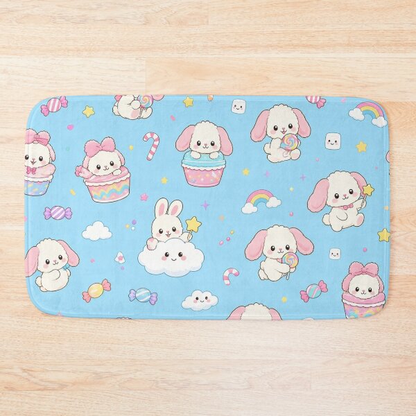 Item preview, Cute Puppy Pattern Pastel Blue Kawaii Dogs designed and sold by LenNo9881.
