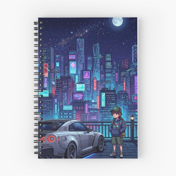 Item preview, Retro Pixel GTR R35 Neo Tokyo Neon Night designed and sold by blairvina9028.