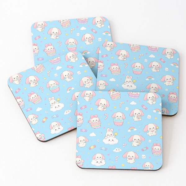 Item preview, Cute Puppy Pattern Pastel Blue Kawaii Dogs designed and sold by LenNo9881.