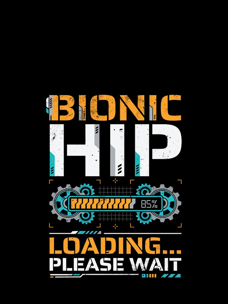 Thumbnail 4 of 4, iPhone Case, Bionic Hip Loading Please Wait Surgery Recovery designed and sold by Inkplain.