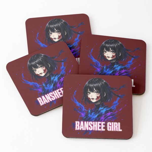 Item preview, Banshee Girl Dark Gothic Manga Portrait designed and sold by phoebeperez.