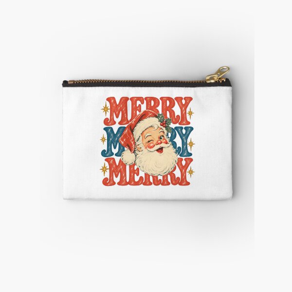 Item preview, Retro Winking Santa Claus Merry Merry Merry Vintage designed and sold by CozyCubs-Art.