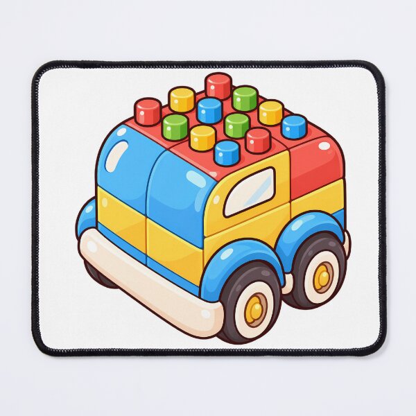 Item preview, Cute Rainbow Building Block Car Kawaii Toy Vehicle Cartoon designed and sold by mumeaw.