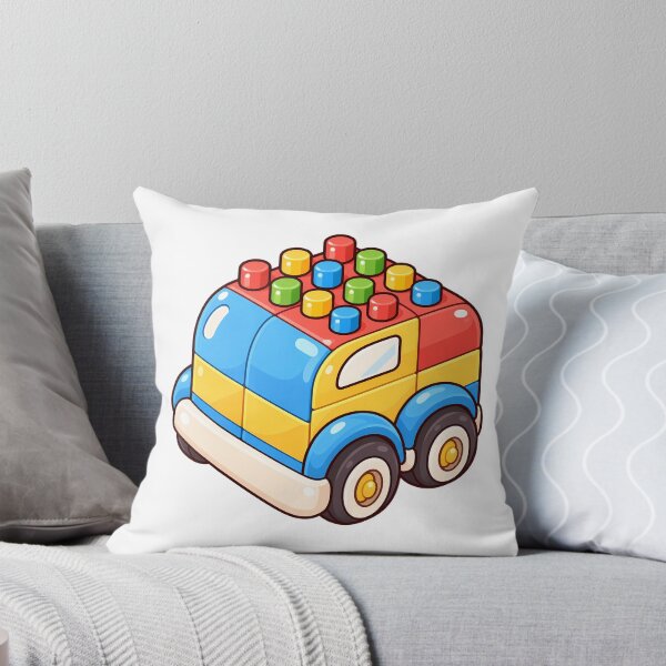 Item preview, Cute Rainbow Building Block Car Kawaii Toy Vehicle Cartoon designed and sold by mumeaw.