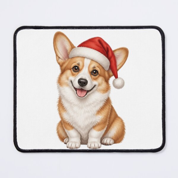 Item preview, Cute Corgi Wearing Santa Hat Christmas Dog designed and sold by vekotpu.