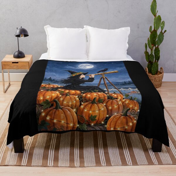Item preview, The Witch and Her Raven Stargazing into the Cosmos designed and sold by DibujandoPorfa.