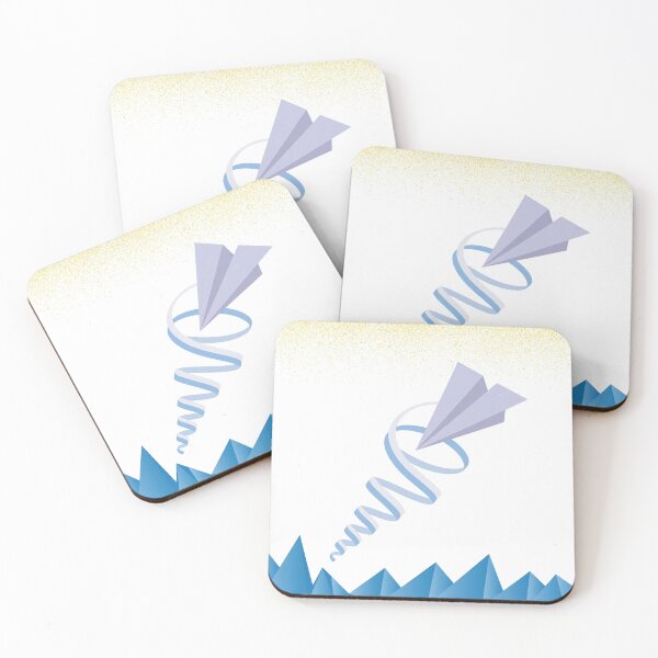 Item preview, Blue Gradient Paper Plane Flight designed and sold by LuxAir.