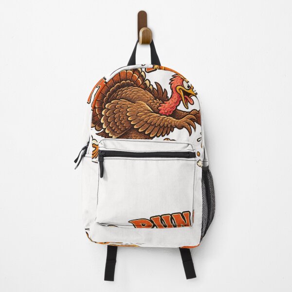 Item preview, Run Little Pies Funny Turkey Chasing Pumpkin Pie Graphic designed and sold by CozyCubs-Art.