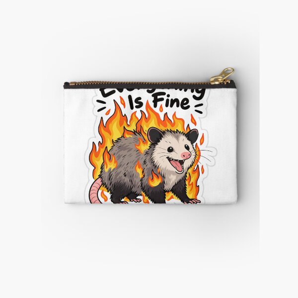 Item preview, Everything Is Fine Opossum On Fire Meme designed and sold by NRSROTE.