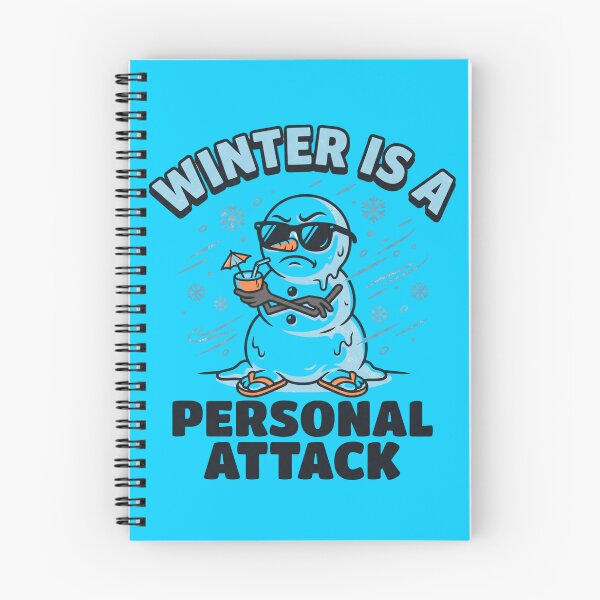 Item preview, Winter Is a Personal Attack Funny Snowman Design designed and sold by LuckyInk11.
