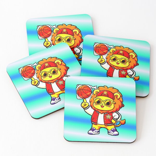 Item preview, Kawaii Basketball Lion - Cool Lion with Finger Basketball designed and sold by AstronautMerch.