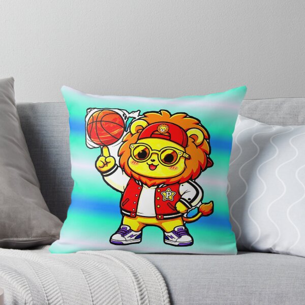 Item preview, Kawaii Basketball Lion - Cool Lion with Finger Basketball designed and sold by AstronautMerch.