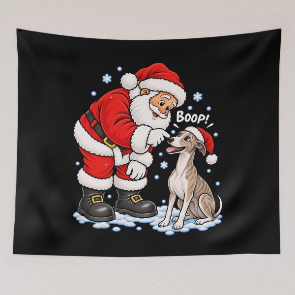 Item preview, Funny Whippet Dog Santa Boop Merry Chirstmas Mom Dad designed and sold by rafaeltto.