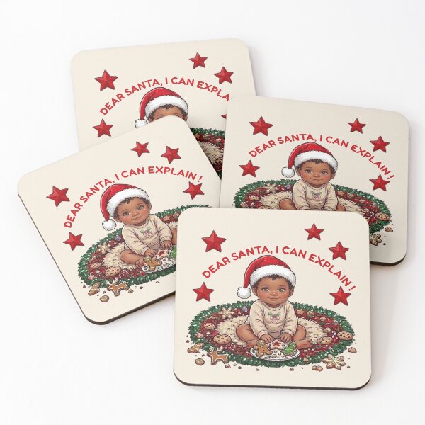 Item preview, Dear Santa I Can Explain Dark Skin Boy designed and sold by The-NOKU-Co.
