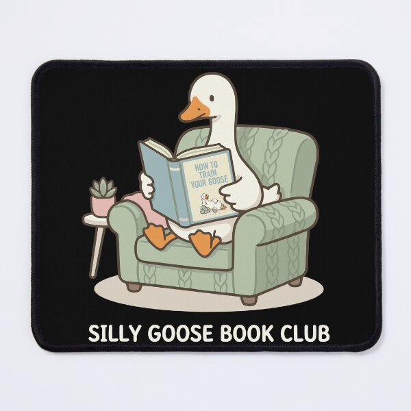 Item preview, Silly Goose Book Club – Funny Reading Goose Design designed and sold by Sed94.