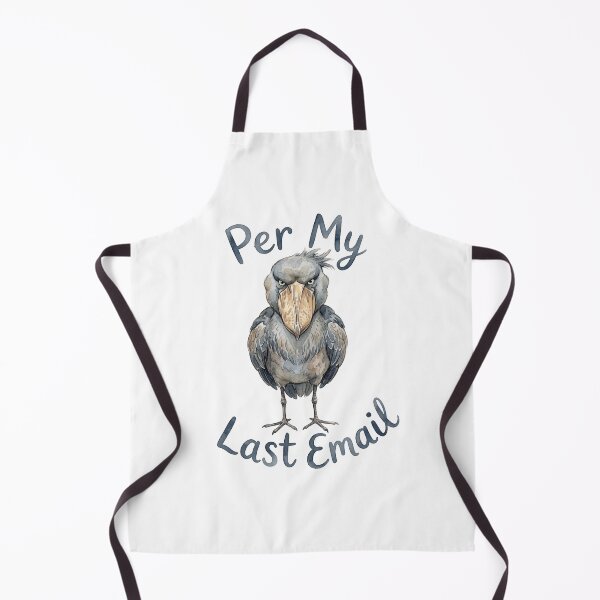 Item preview, Funny Shoebill Per My Last Email Watercolor Art designed and sold by Digitalphoto4u.
