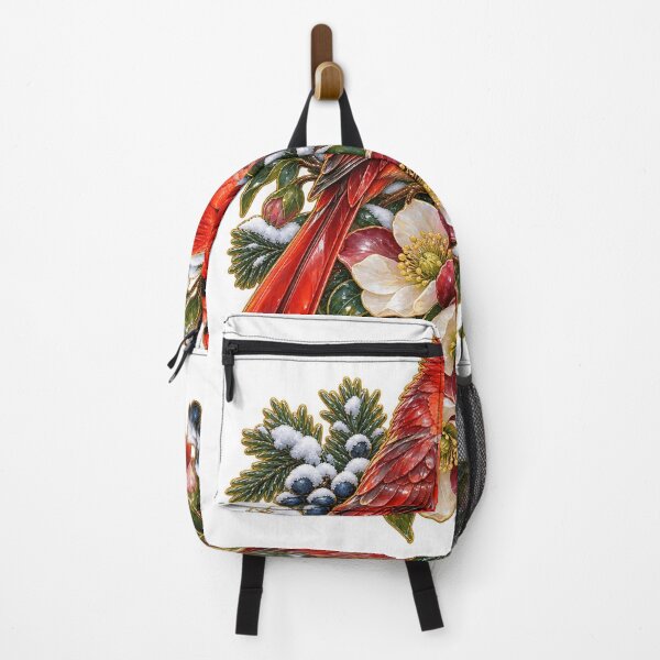 Item preview, Winter Cardinal Hellebore Snow Garden Art designed and sold by TeNovaStudio.