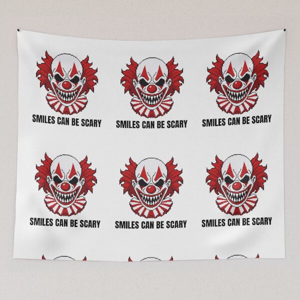 Item preview, Smiles Can Be Scary – Creepy Evil Clown Halloween Design designed and sold by walbayzon.