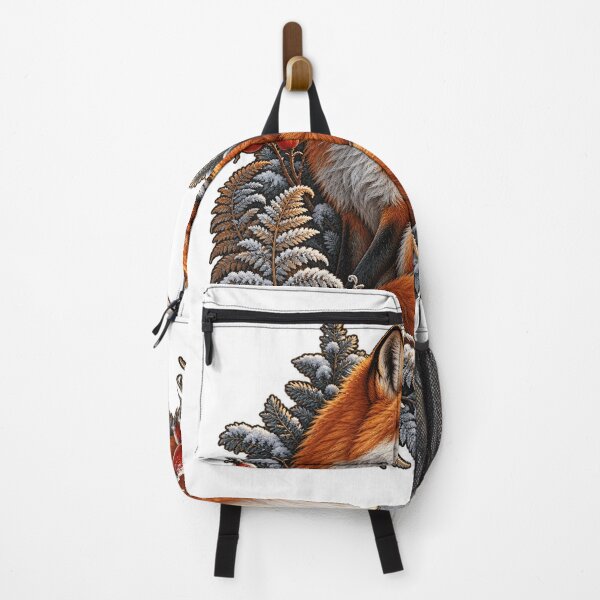 Item preview, Winter Fox Moon Forest Holiday Art designed and sold by TeNovaStudio.