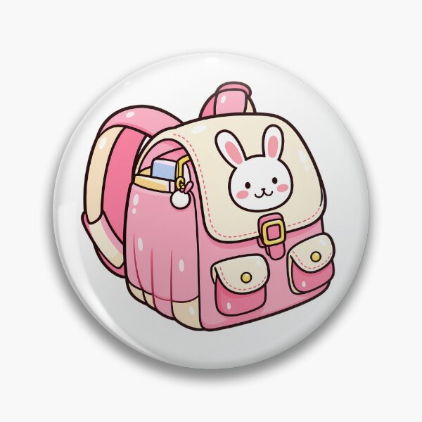 Item preview, Cute Pink Bunny Backpack Kawaii Pastel School Bag Cartoon designed and sold by mumeaw.