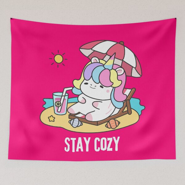Item preview, Cute Unicorn Stay Cozy designed and sold by stormk10.