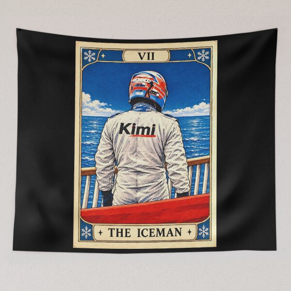 Item preview, Kimi Raikkonen - The Iceman Tarot Card designed and sold by PitWallArt.