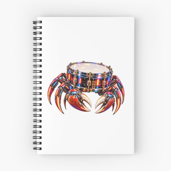 Item preview, Snare Drum Crab - Neon Steampunk Instrument Creature designed and sold by Mono.fi Studios.