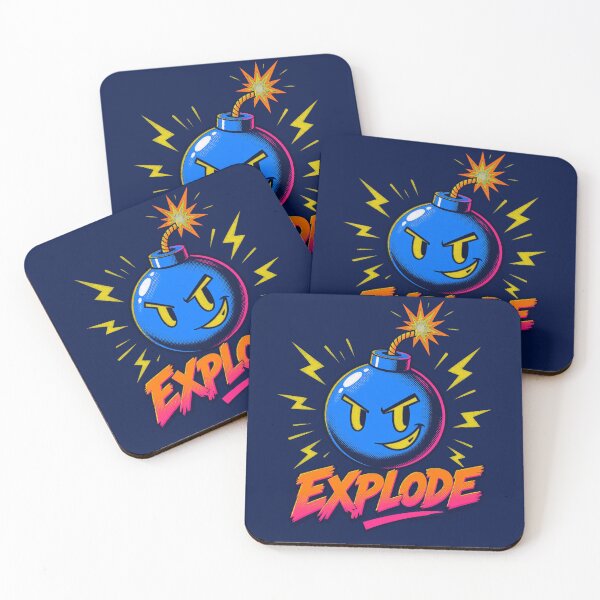 Item preview, Retro Arcade Bomb Explode Comic Art designed and sold by lucastamoo.