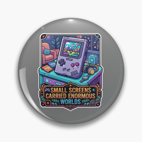 Item preview, Sleek Handheld Console Abstract Game World Lounge Art designed and sold by KhAIa Reeve Art Studio.