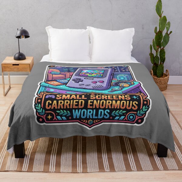 Item preview, Sleek Handheld Console Abstract Game World Lounge Art designed and sold by KhAIa Reeve Art Studio.