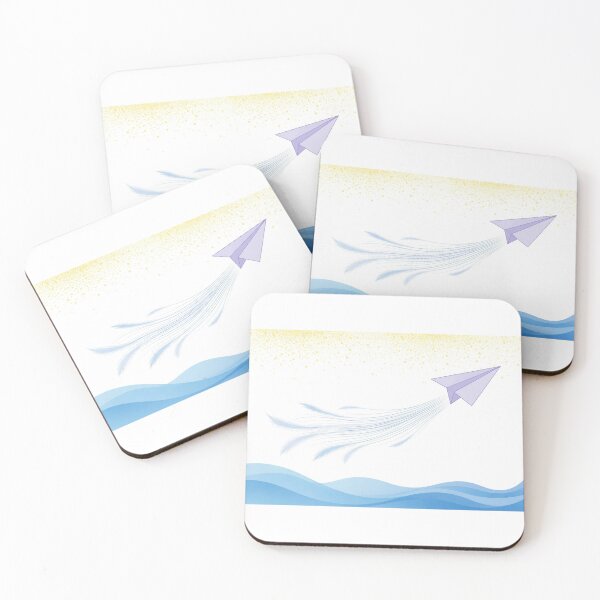 Item preview, Paper Plane Above Blue Waves designed and sold by LuxAir.