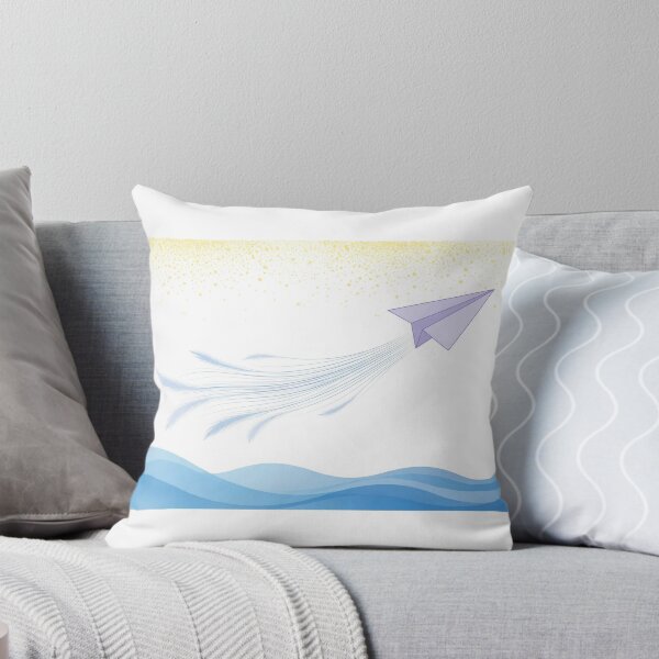 Item preview, Paper Plane Above Blue Waves designed and sold by LuxAir.